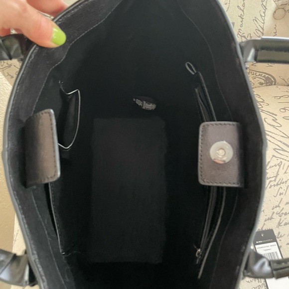 Bcbg MaxAzria leather structured shopper bag tote - Picture 7 of 13